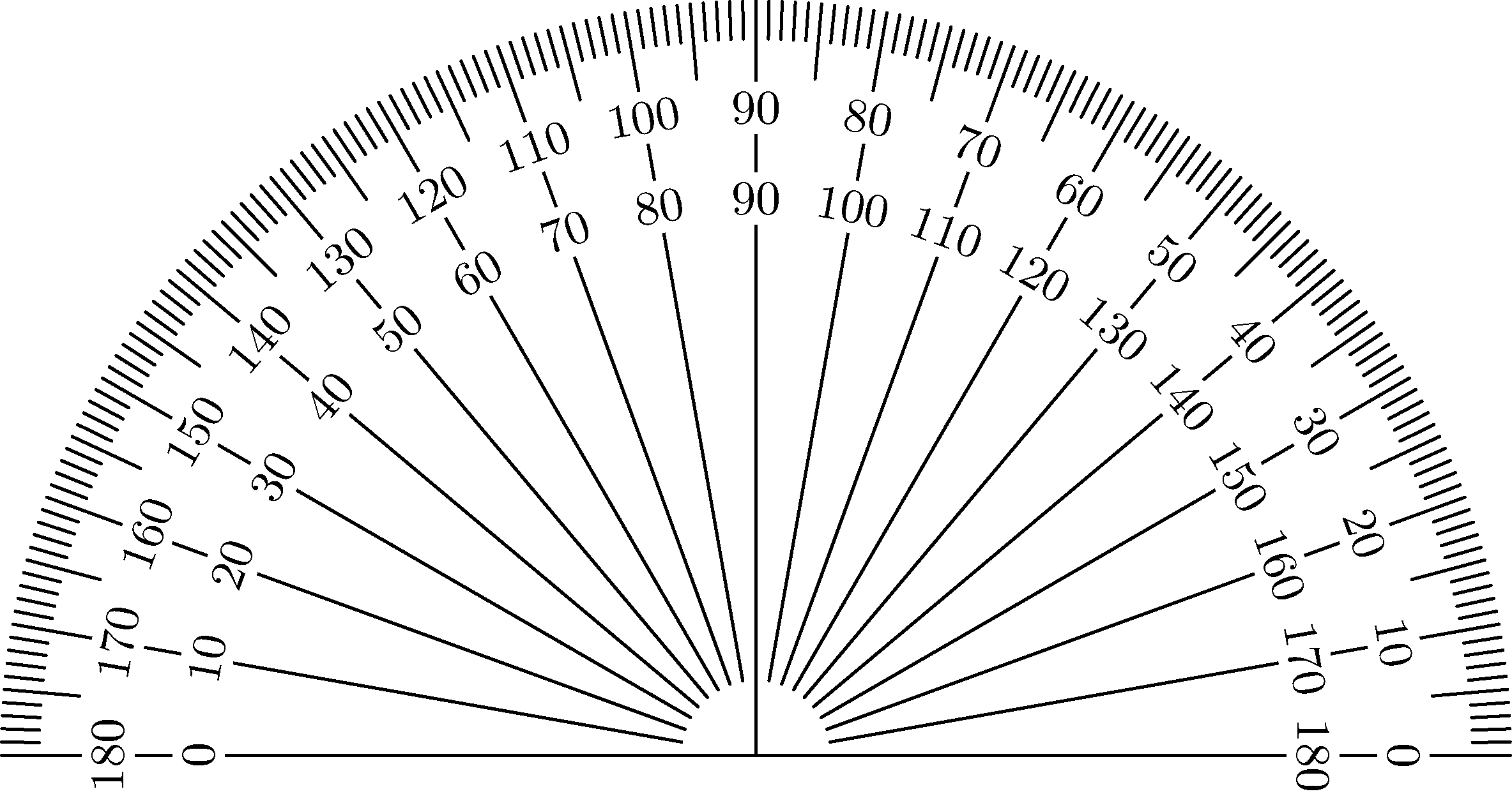 Free Online Printable Protractor Free Online Printable Protractor